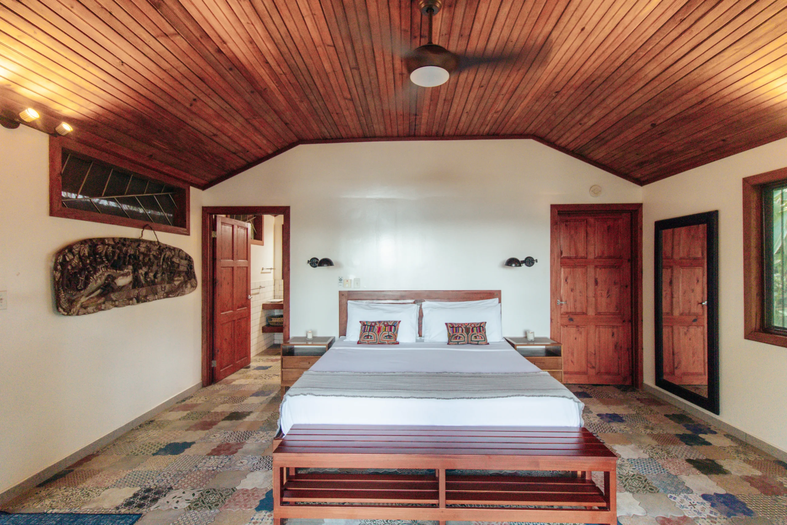 Main villa master bedroom with king bed
